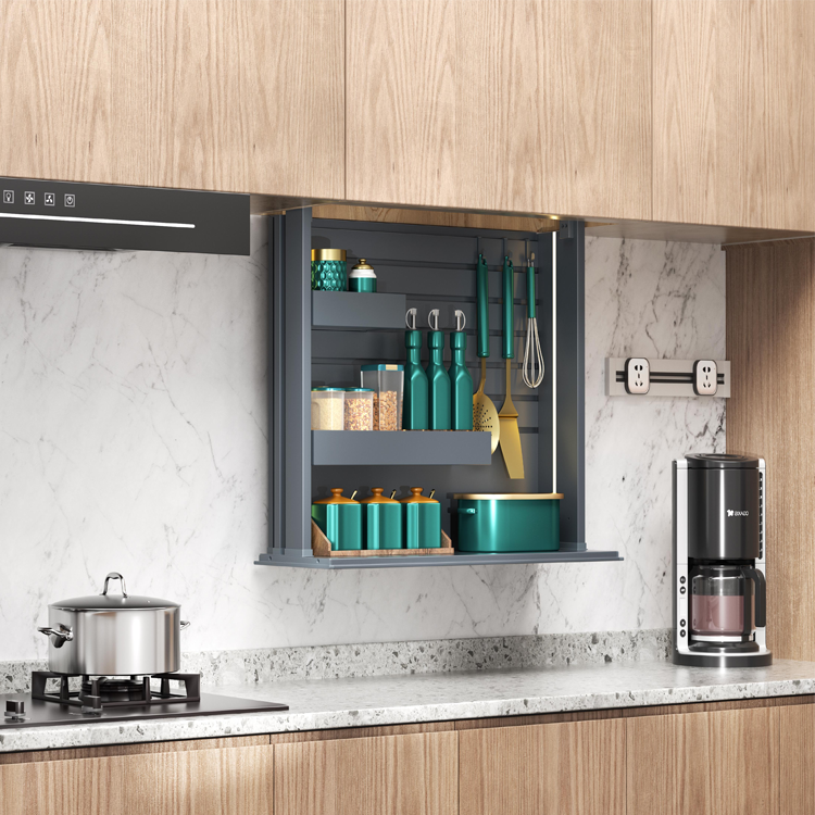 Modern home kitchen intelligent electric lifting kitchenware basket large capacity aluminum alloy