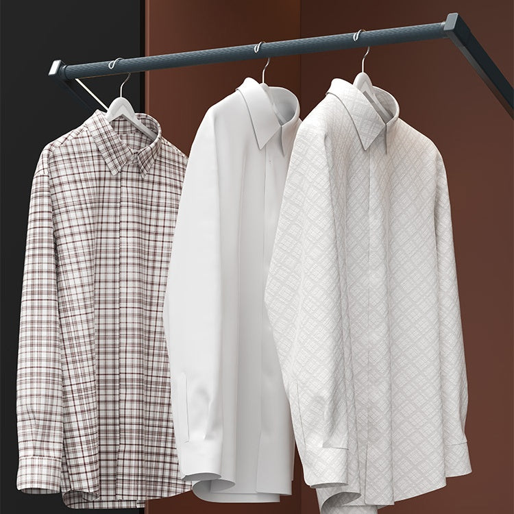 Smart electric clothes rod, smart automatic lifting, touch switch control, metal aluminum alloy clothes rod wardrobe lift