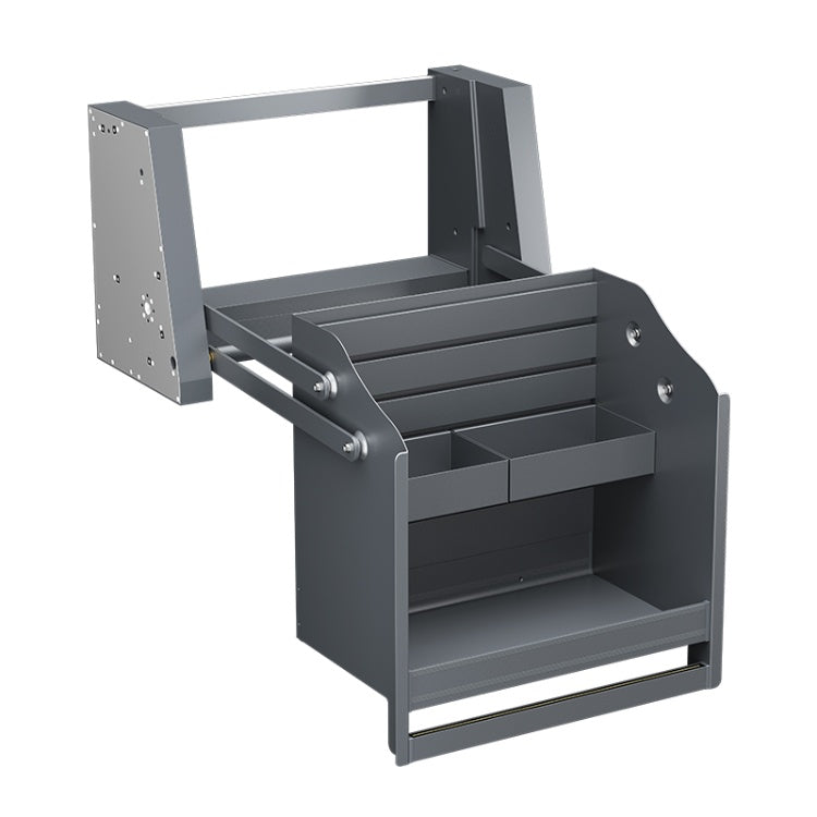Smart electric cabinet - lifting device storage rack suitable for kitchen - durable double-layer lifting cabinet