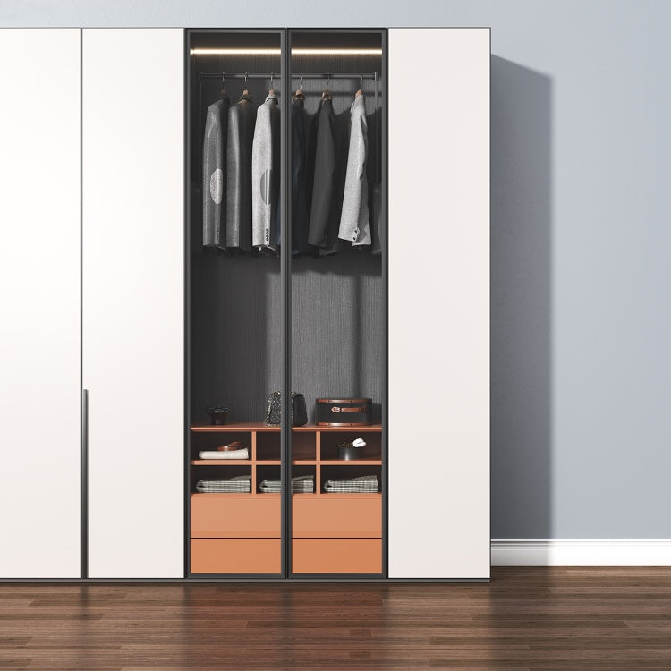 Modern Home - Touch Switch Controlled Electric Lift Hanger for Wardrobes - Leather Finish - 20kg Load Capacity