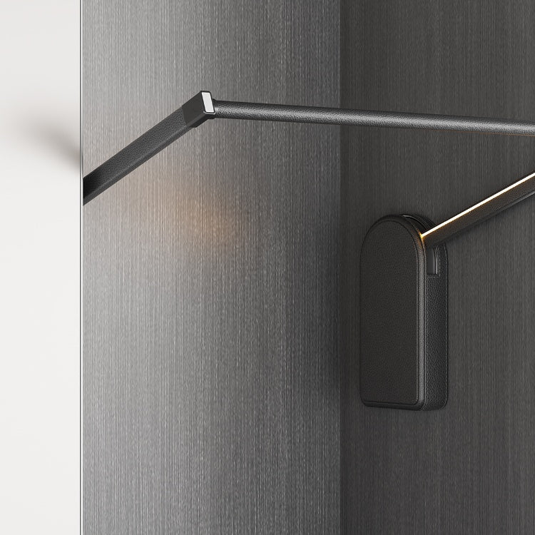 Modern Home - Touch Switch Controlled Electric Lift Hanger for Wardrobes - Leather Finish - 20kg Load Capacity