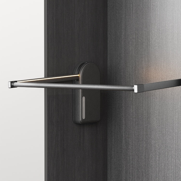 Modern Home - Touch Switch Controlled Electric Lift Hanger for Wardrobes - Leather Finish - 20kg Load Capacity