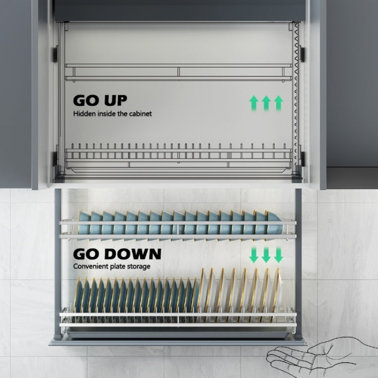 Intelligent Kitchen Cabinet Lifting System Board Rack Electric Intelligent Elevator Hanging Basket Storage Rack
