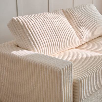 Giant Bean Bag Chair for Adults, Upholstered Loveseat Floor Sofa with Pillows and Armrests, Large Bean Bag Sofa Plush Chair Couch for Bedroom Living Room, (Various colors)