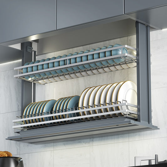 Intelligent Kitchen Cabinet Lifting System Board Rack Electric Intelligent Elevator Hanging Basket Storage Rack