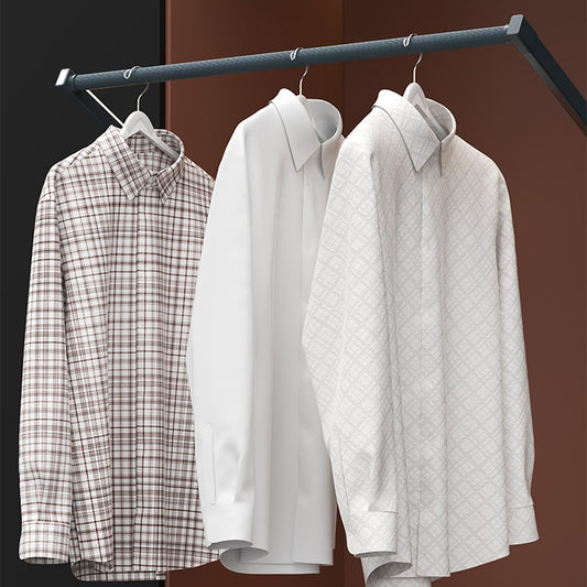 Smart electric clothes rod, smart automatic lifting, touch switch control, metal aluminum alloy clothes rod wardrobe lift