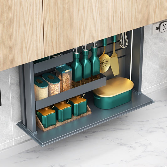 Modern home kitchen intelligent electric lifting kitchenware basket large capacity aluminum alloy